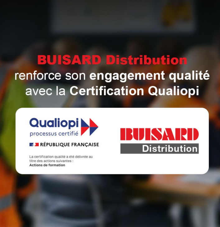 Buisard Distribution certifié qualiopi Buisard distribution a obtenu la cerification Qualiopi